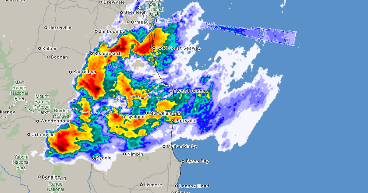 A dangerous thunderstorm has hit the Northern Rivers, with a warning in place at 3:41pm on Monday 24 November 2025
