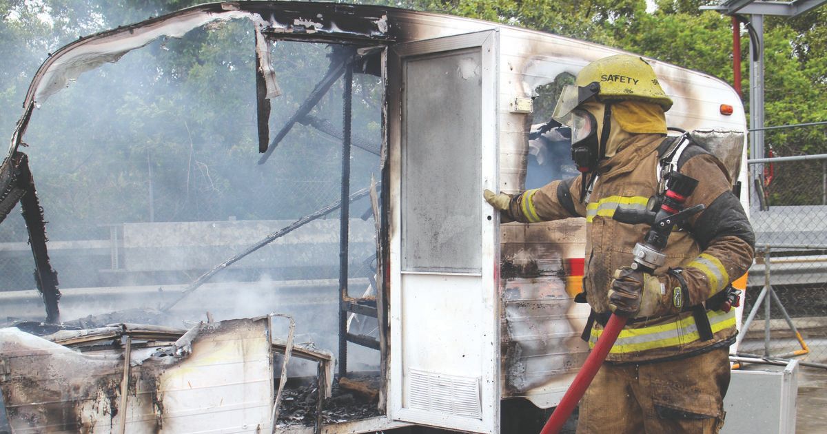 Caravan fire safety