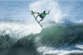 Dane Henry surfing