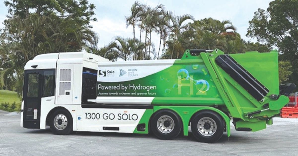 hydrogen garbage truck Byron Bay