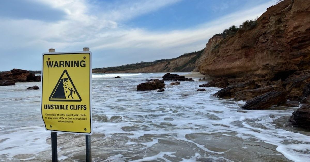 Point Addis cliff collapse