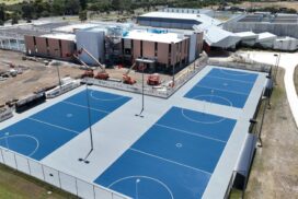 Netball court resurfacing