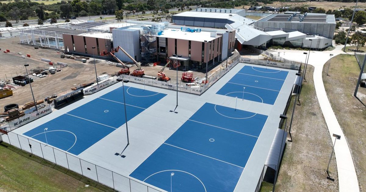 Netball court resurfacing