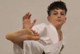 Young karate champion