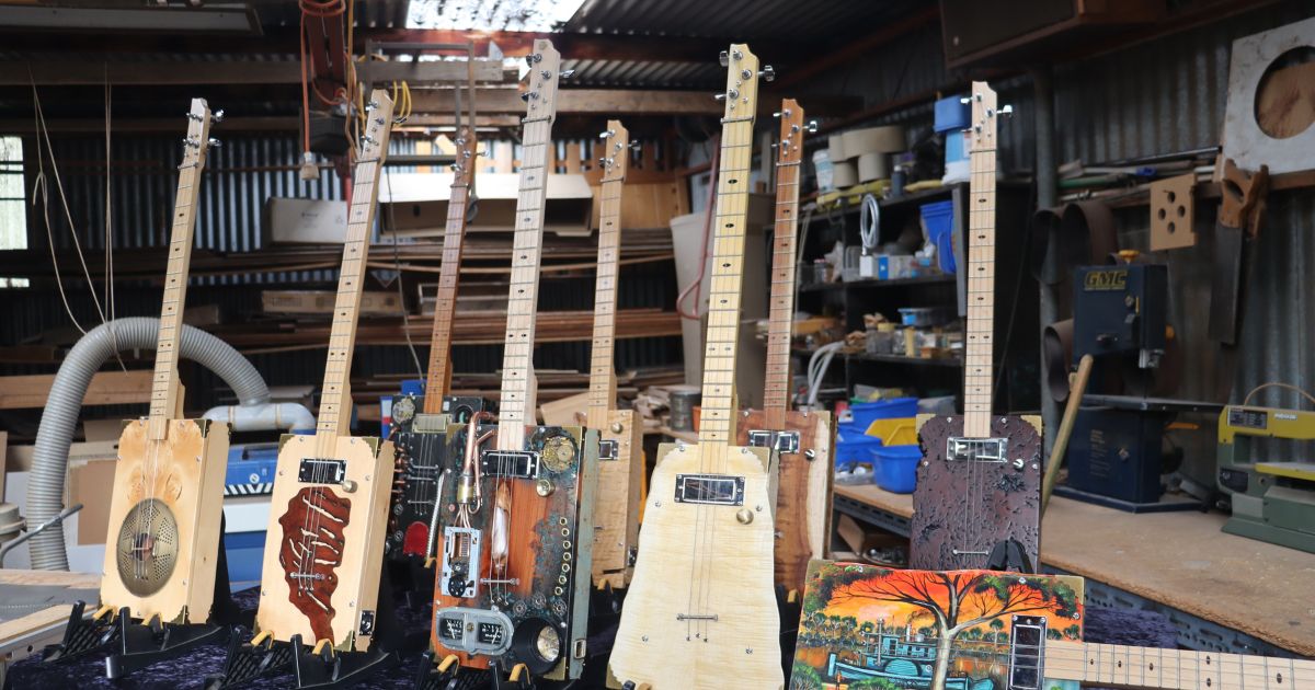 handcrafting cigar guitars
