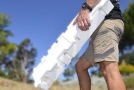 Polystyrene recycling trial