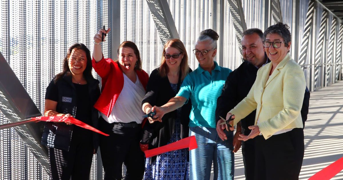 Station accessible to all as overpass opens