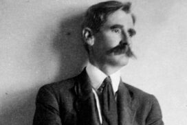 Presenter Hedley Thomson is returning to further delve into the 1887 visit of iconic Australian writer Henry Lawson to Eureka Rebellion sites. This photo shows Lawson in 1912. Photo: National Archives of Australia.