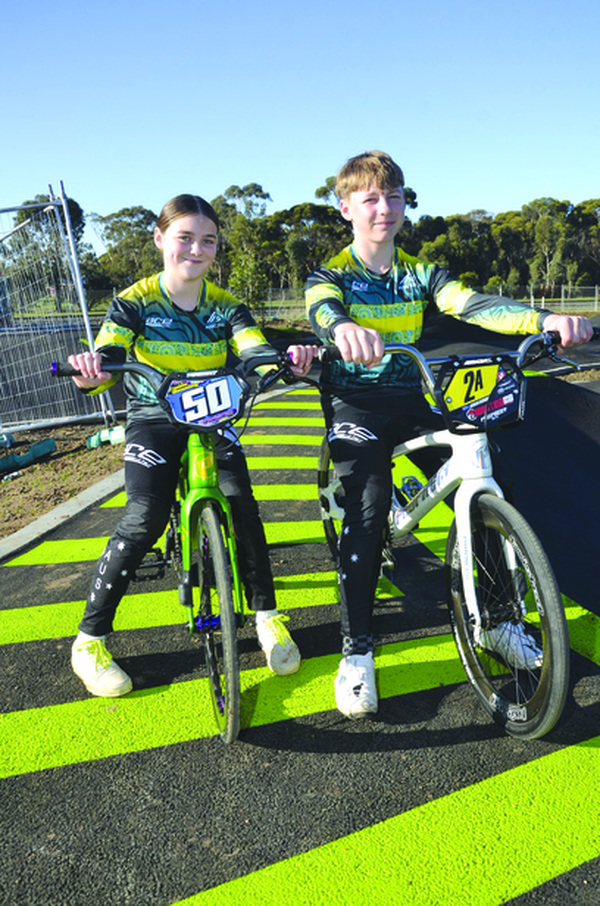 Bannockburn siblings Jovie Benning and Jarrah Benning will be heading off to Brisbane to compete in the World BMX Championships later this month. Photo: Evie Lamb.