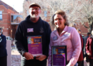 Two 2026 Federation University Commerce Ballarat Business Excellence Awards finalists Luke McPherson from Karon Farm Coffee and Asha Shanahan from Crossroads Trading Ballan. Photo: Edwina Williams
